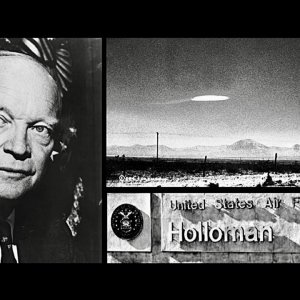 Eyewitness reports in regard to Pres. Eisenhower's secret 1955 meeting with aliens at Holloman AFB